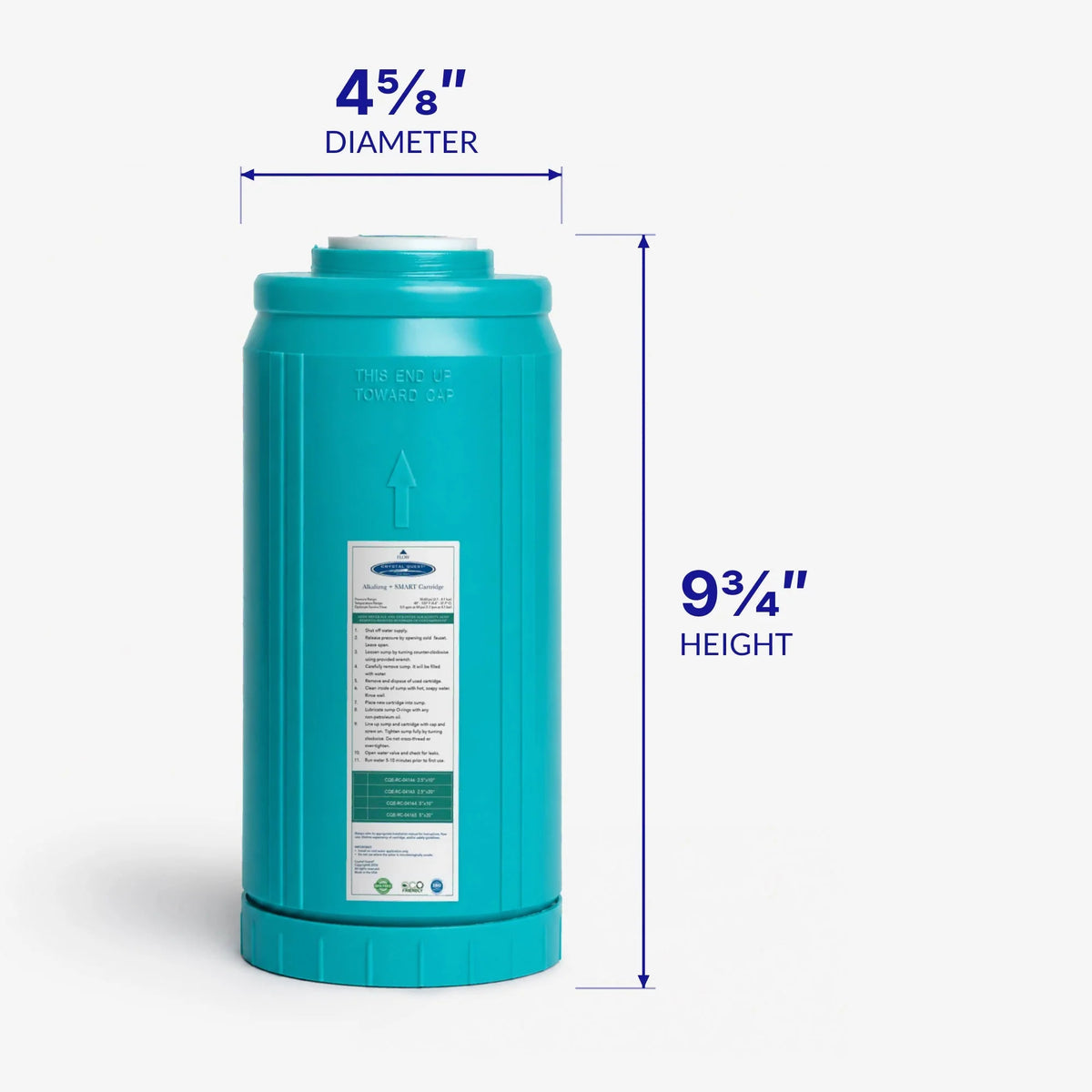 Crystal Quest Alkalize, Mineralizer & Oxidation + SMART Replacement Filter Cartridge