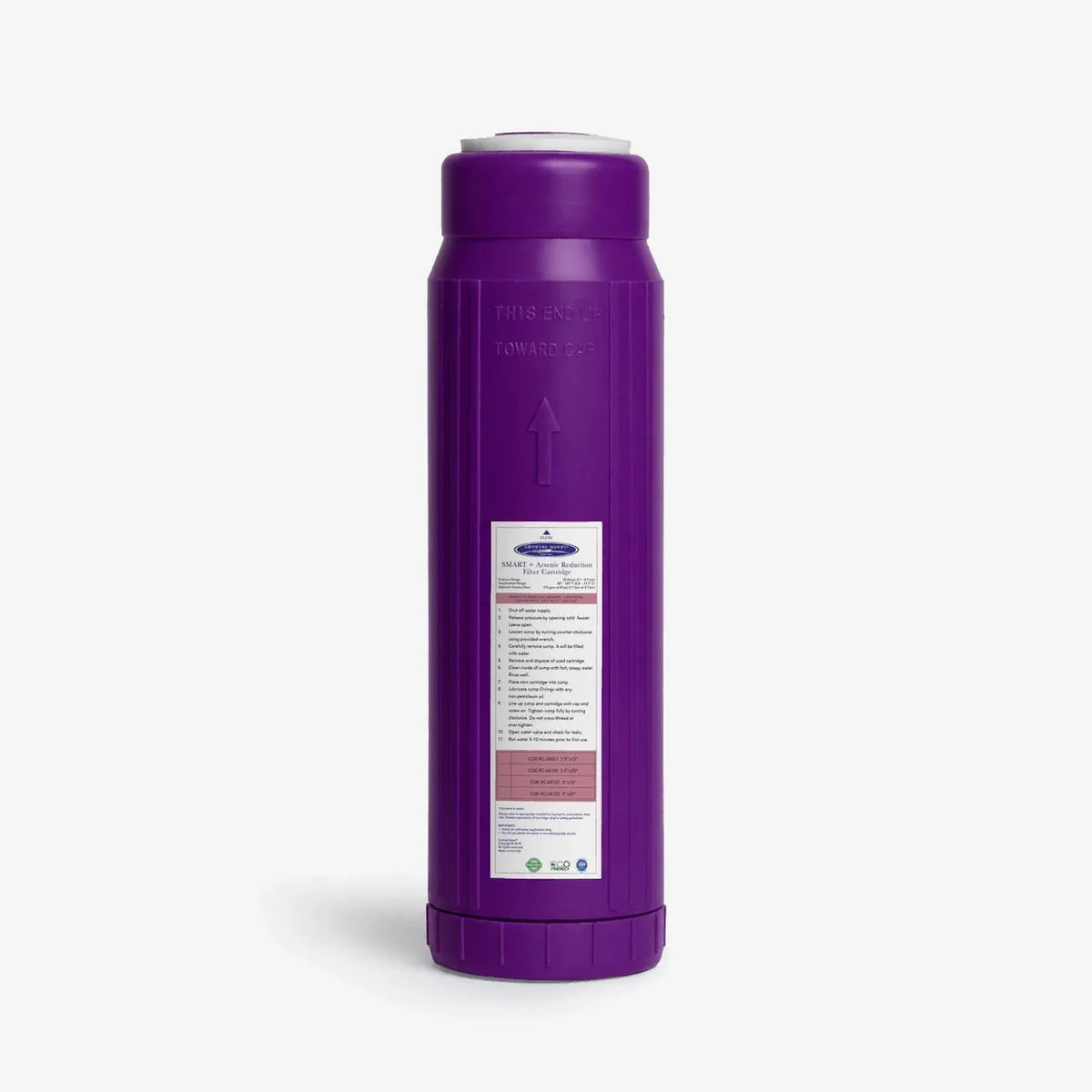 Crystal Quest Arsenic Removal + SMART Replacement Filter Cartridge, 0.5 to 6 GPM