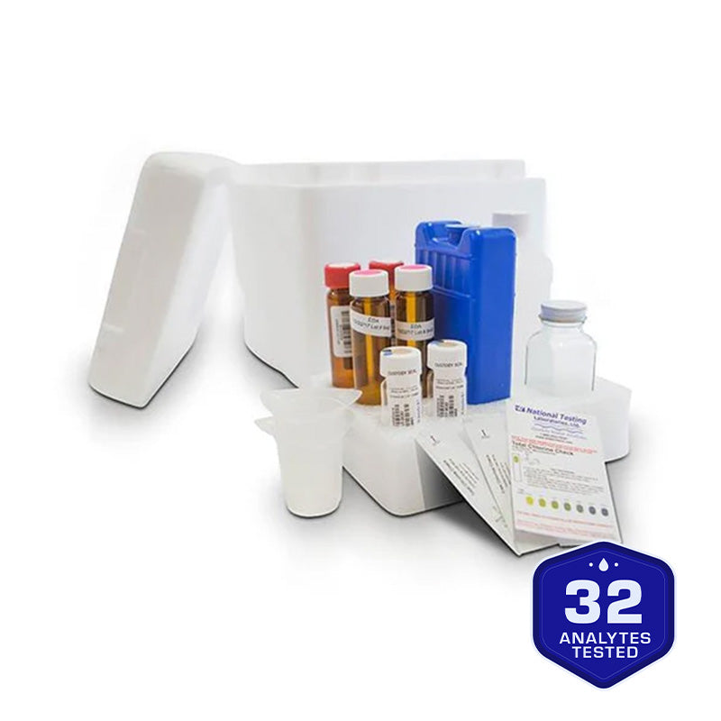 Crystal Quest City Water Test Kit, Mail-In Lab Analysis, Basic, Standard or Deluxe