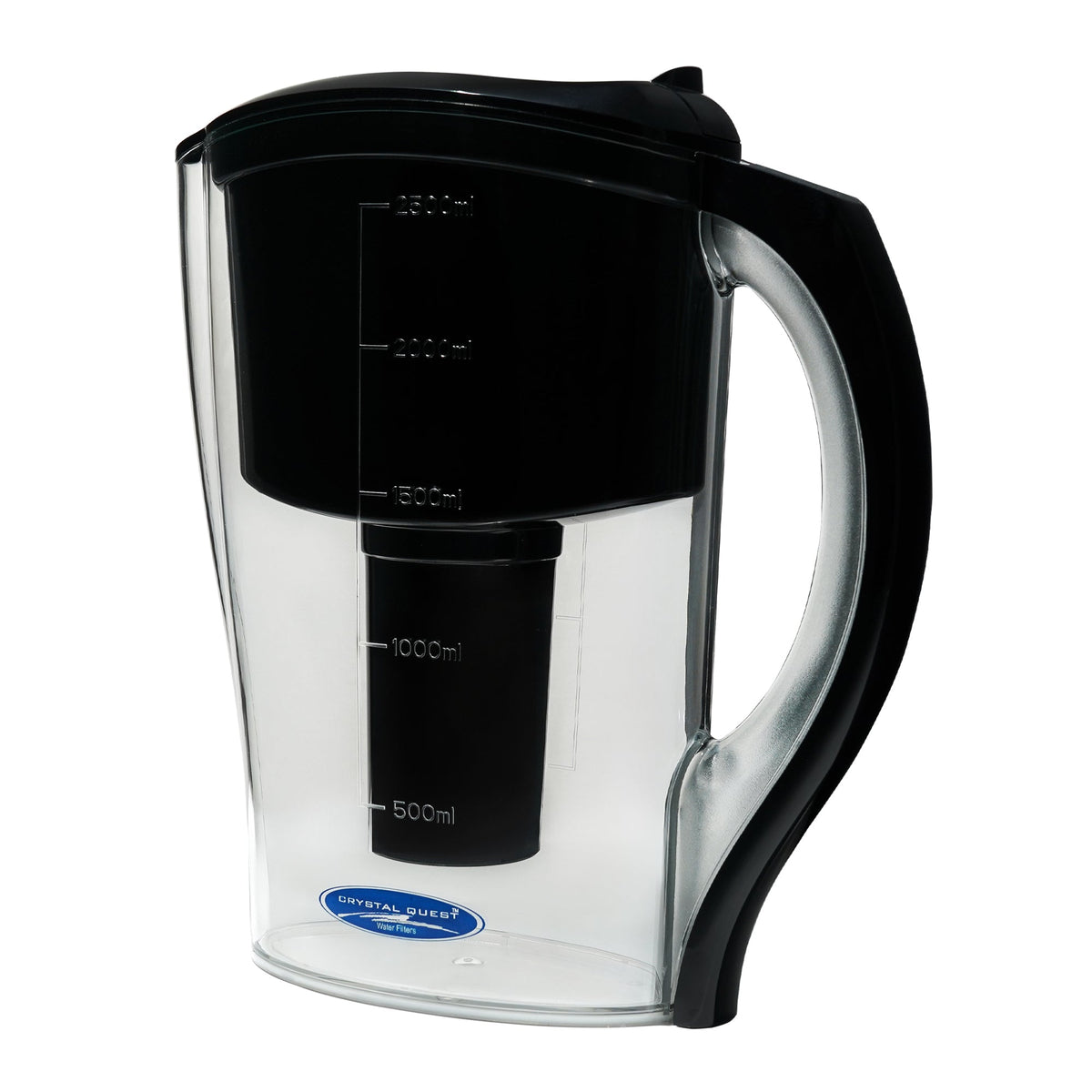 Crystal Quest Water Filter Pitcher, 8-12 Cup, SMART, Fluoride, Arsenic, Demineralizing or Alkalizing Cartridge