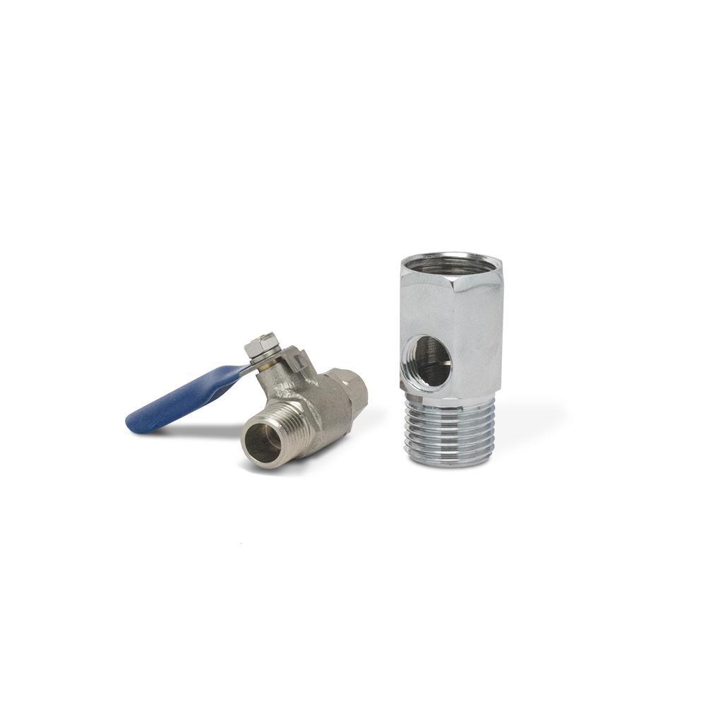 Crystal Quest C62 Tube Valve, 1/2" x 1/2" x 1/4", for Under Sink Systems (CQE-PT-03009)