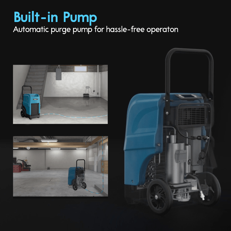 XPOWER Viking LGR commercial dehumidifier CD-90L - feature infographic 4