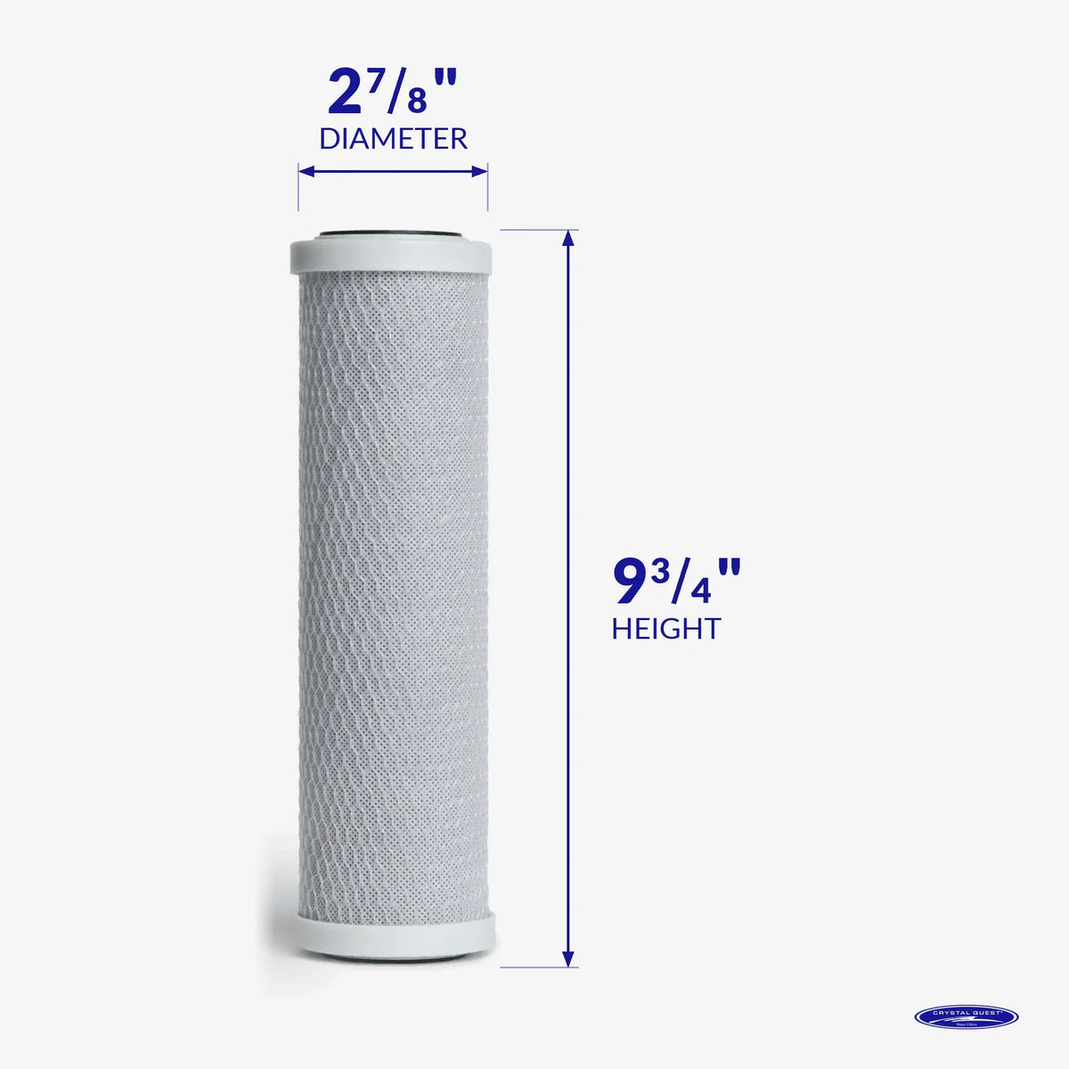 Crystal Quest Coconut Based Carbon Block Filter Cartridge, 5 Micron