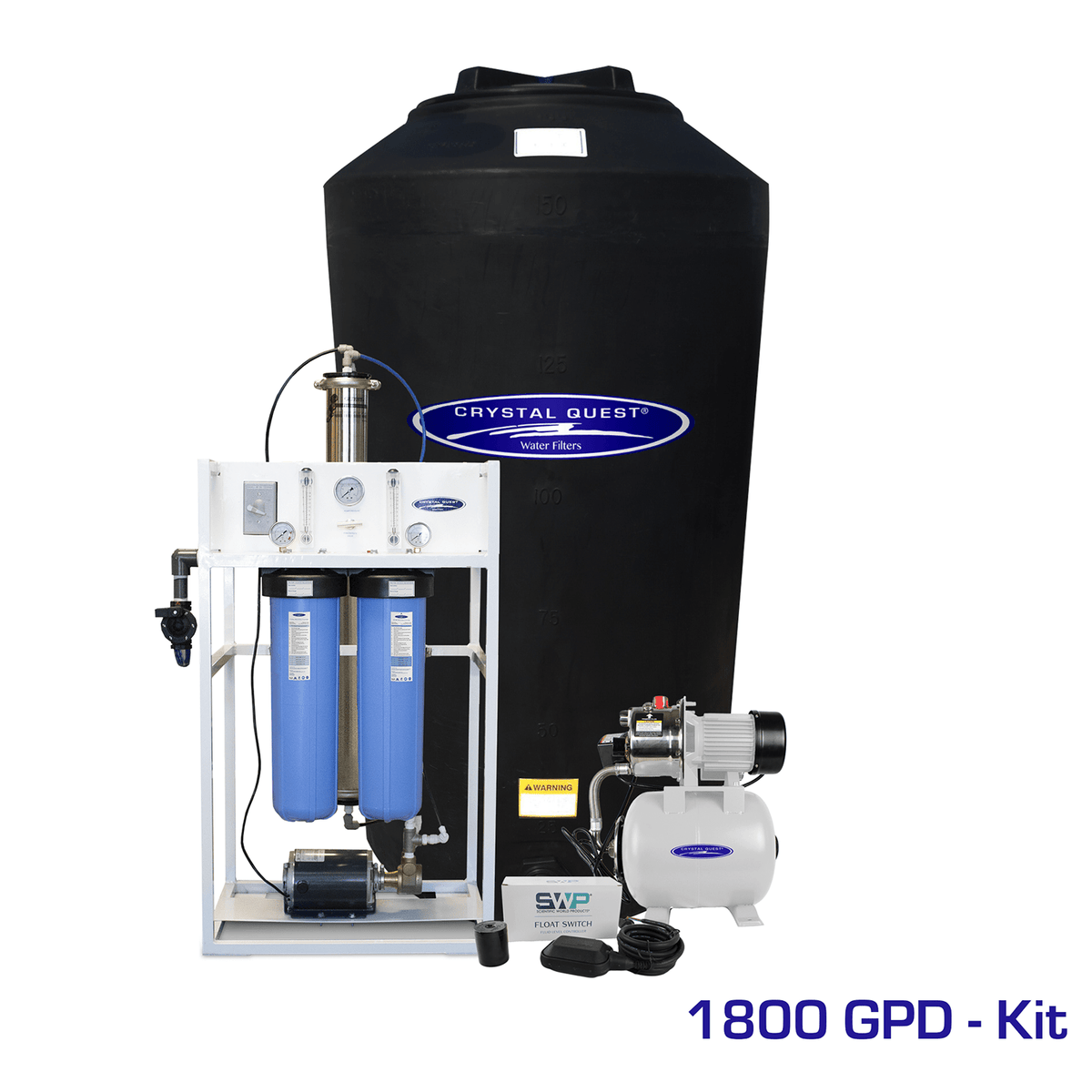 Crystal Quest Mid-Flow Commercial Reverse Osmosis System, 500-7,000 GPD