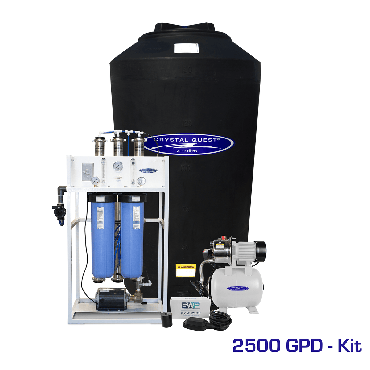 Crystal Quest Mid-Flow Commercial Reverse Osmosis System, 500-7,000 GPD