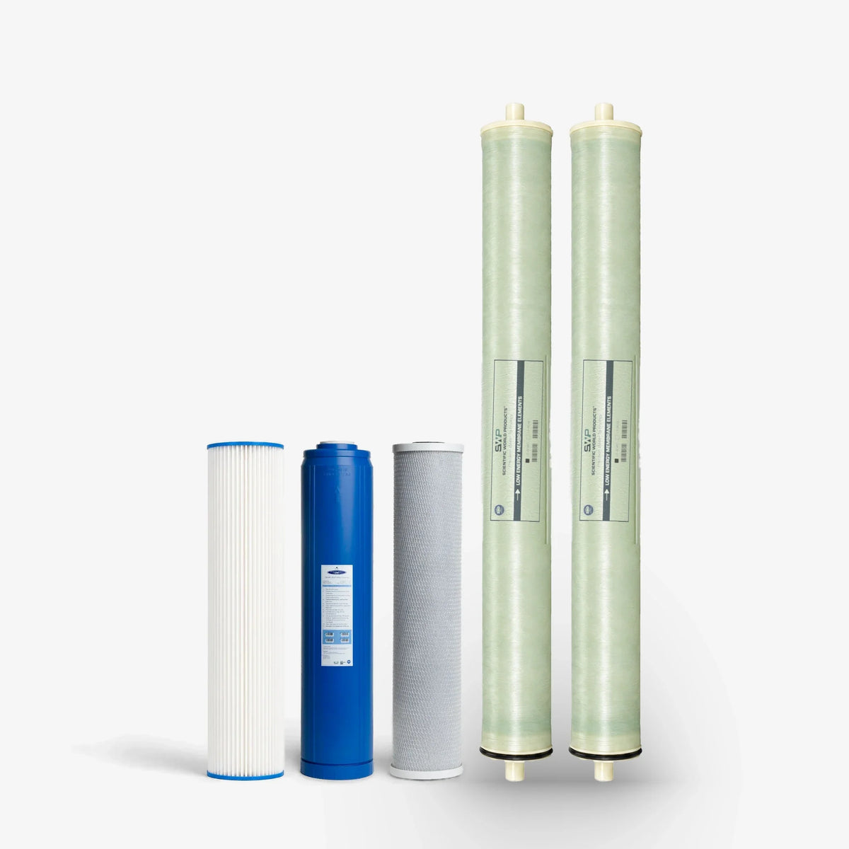 Crystal Quest Whole House RO Replacement Filter Pack, 4000 and 5000 GPD Systems