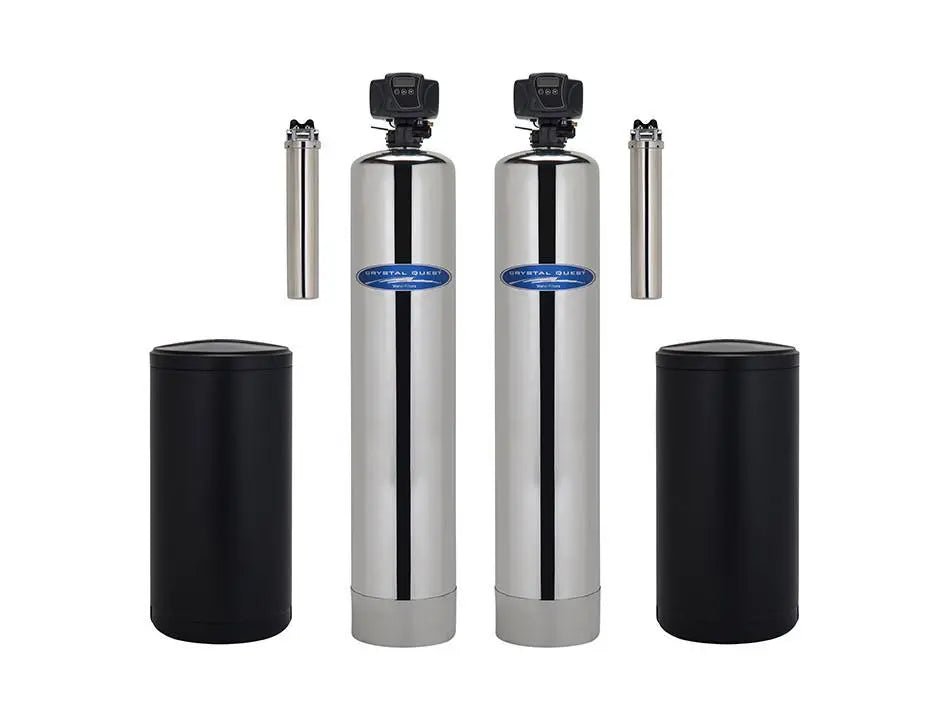 Crystal Quest Water Softener and Nitrate Whole House Water Filter System 48,000 Grain Capacity/1.5 Cu. Ft.
