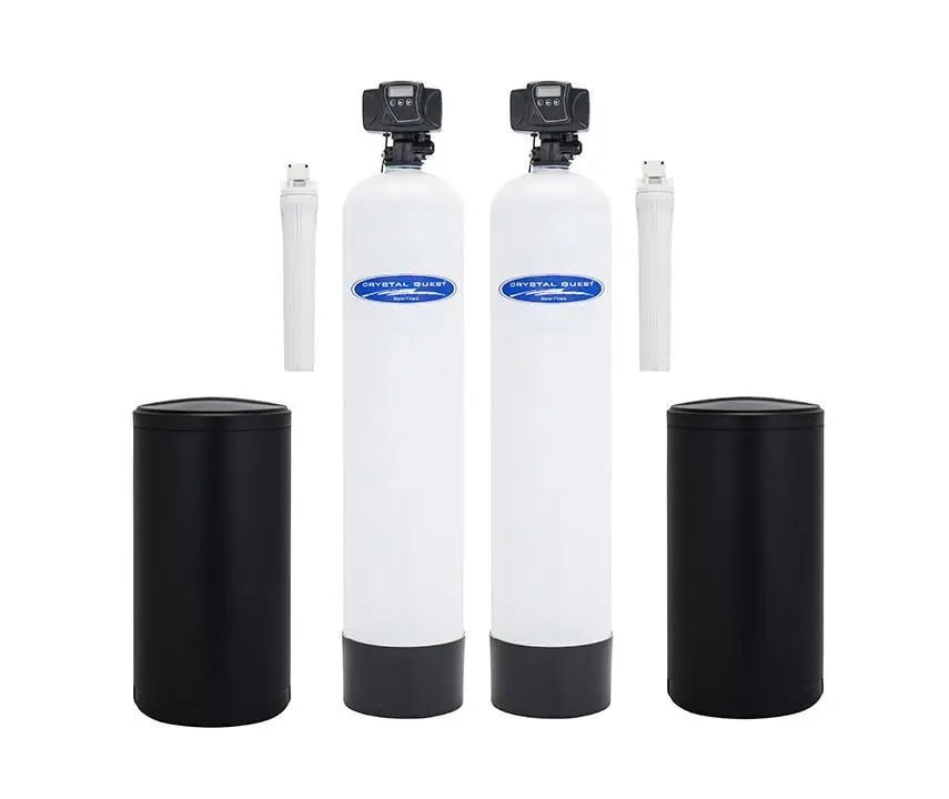 Crystal Quest Water Softener and Tannin Whole House Water Filter System 48,000 Grain Capacity/1.5 Cu. Ft.