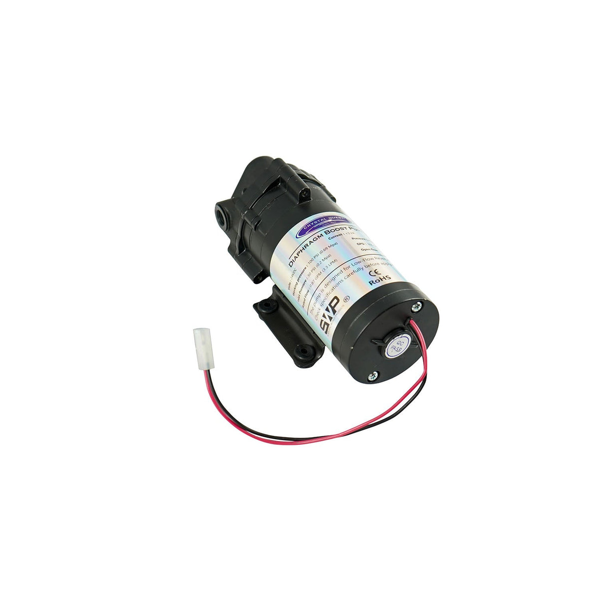 Crystal Quest Diaphragm Booster Pump for RO Systems, Diaphragm Pump 100, 200, 400 or 600