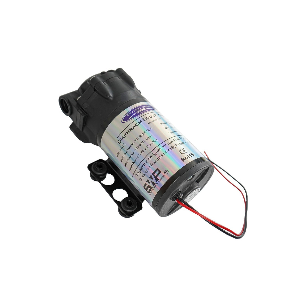 Crystal Quest Diaphragm Booster Pump for RO Systems, Diaphragm Pump 100, 200, 400 or 600