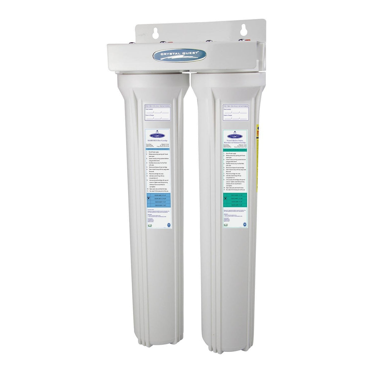 Crystal Quest Eagle Series Slimline Mini Whole House Water Filter, Alkalizing, 2-4 GPM