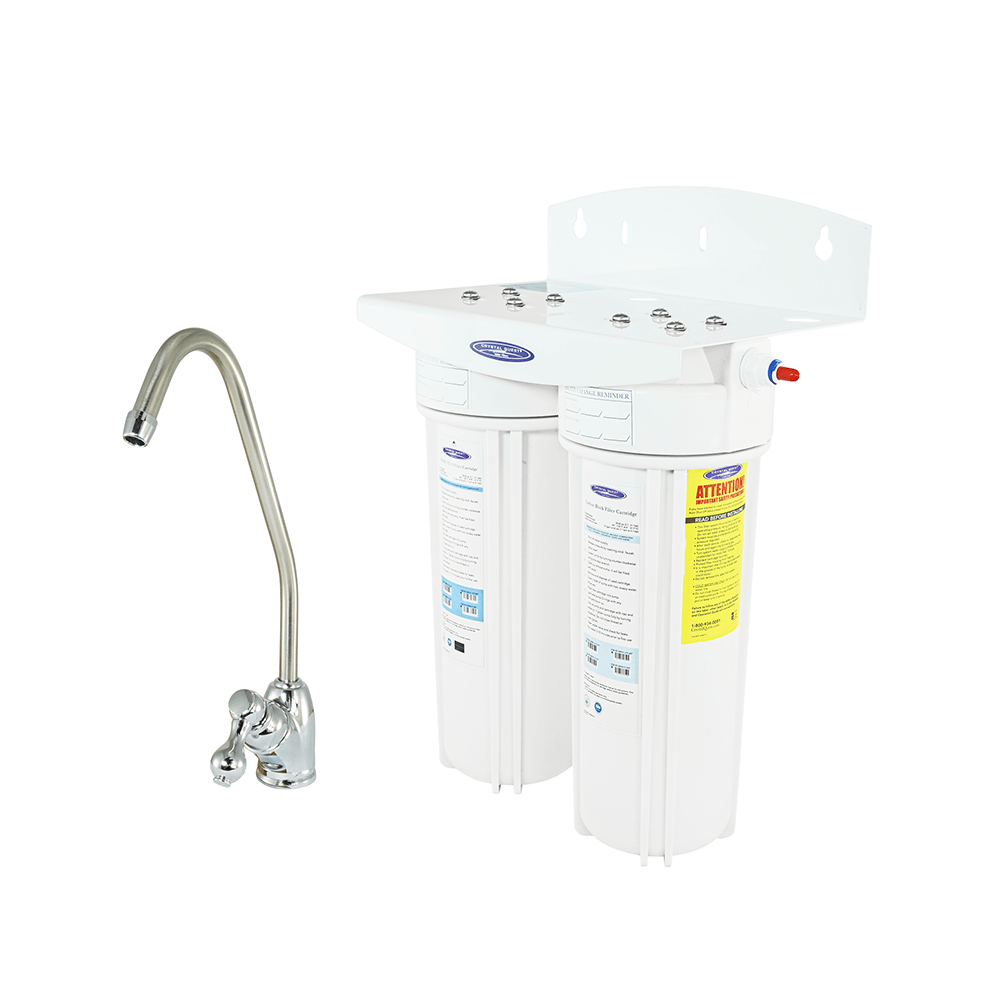 Crystal Quest Alkaline Under Sink Water Filter System, Single, Double or Triple