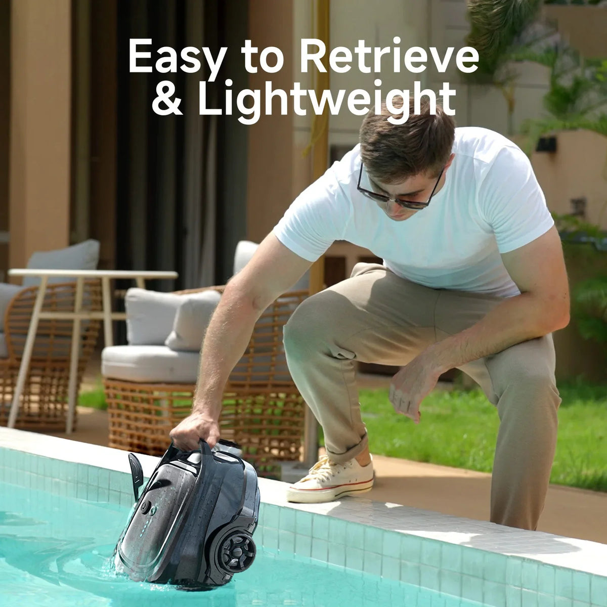 WYBOT A1 Robotic Pool Cleaner - easy retrieval 8