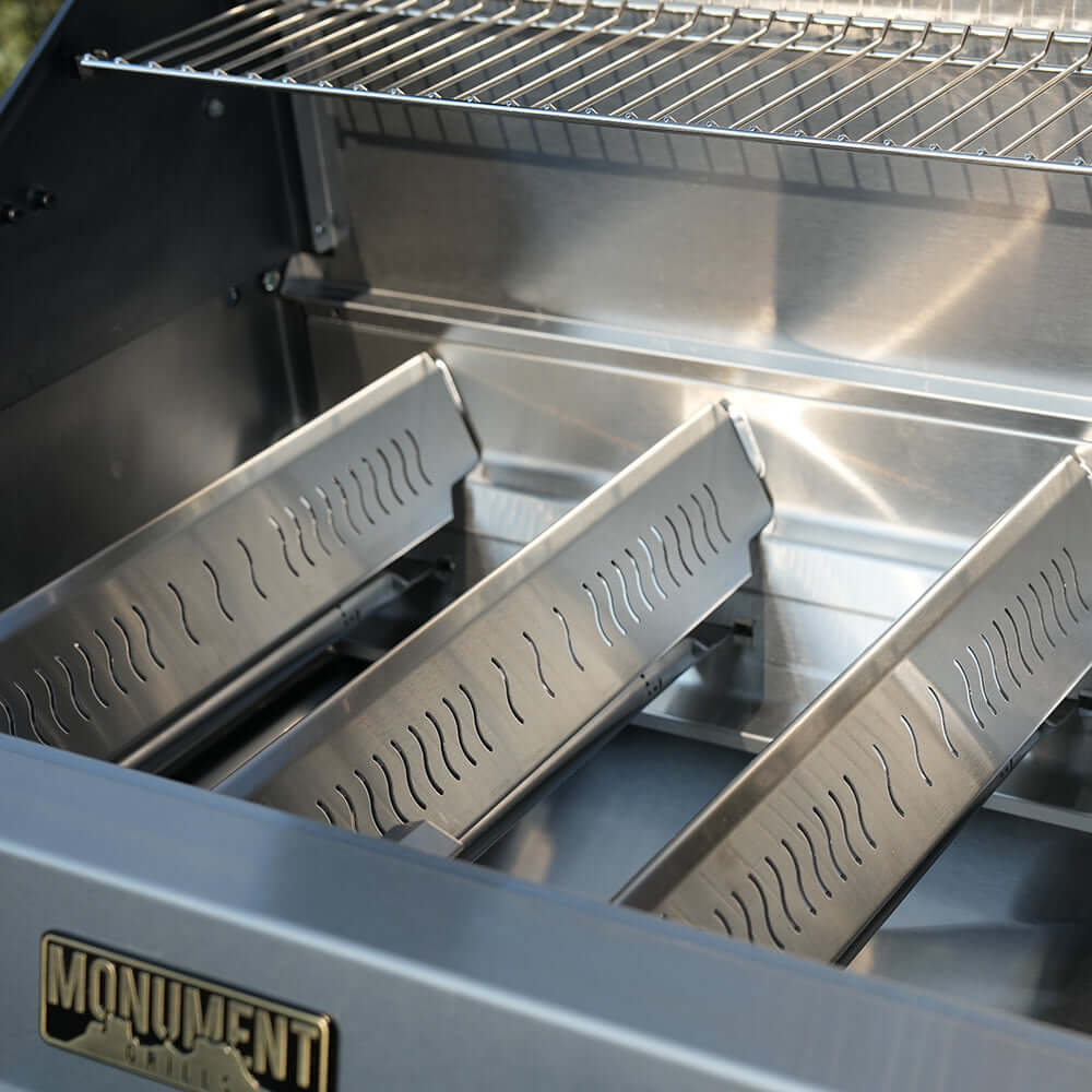 Monument Grills Eminence 405 Series Tech Propane Gas Grill, 4 Burners, Stainless Steel