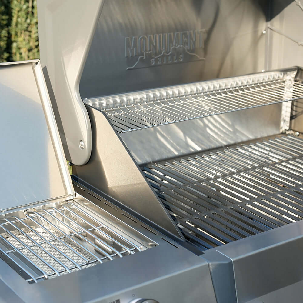 Monument Grills Eminence 405 Series Tech Propane Gas Grill, 4 Burners, Stainless Steel