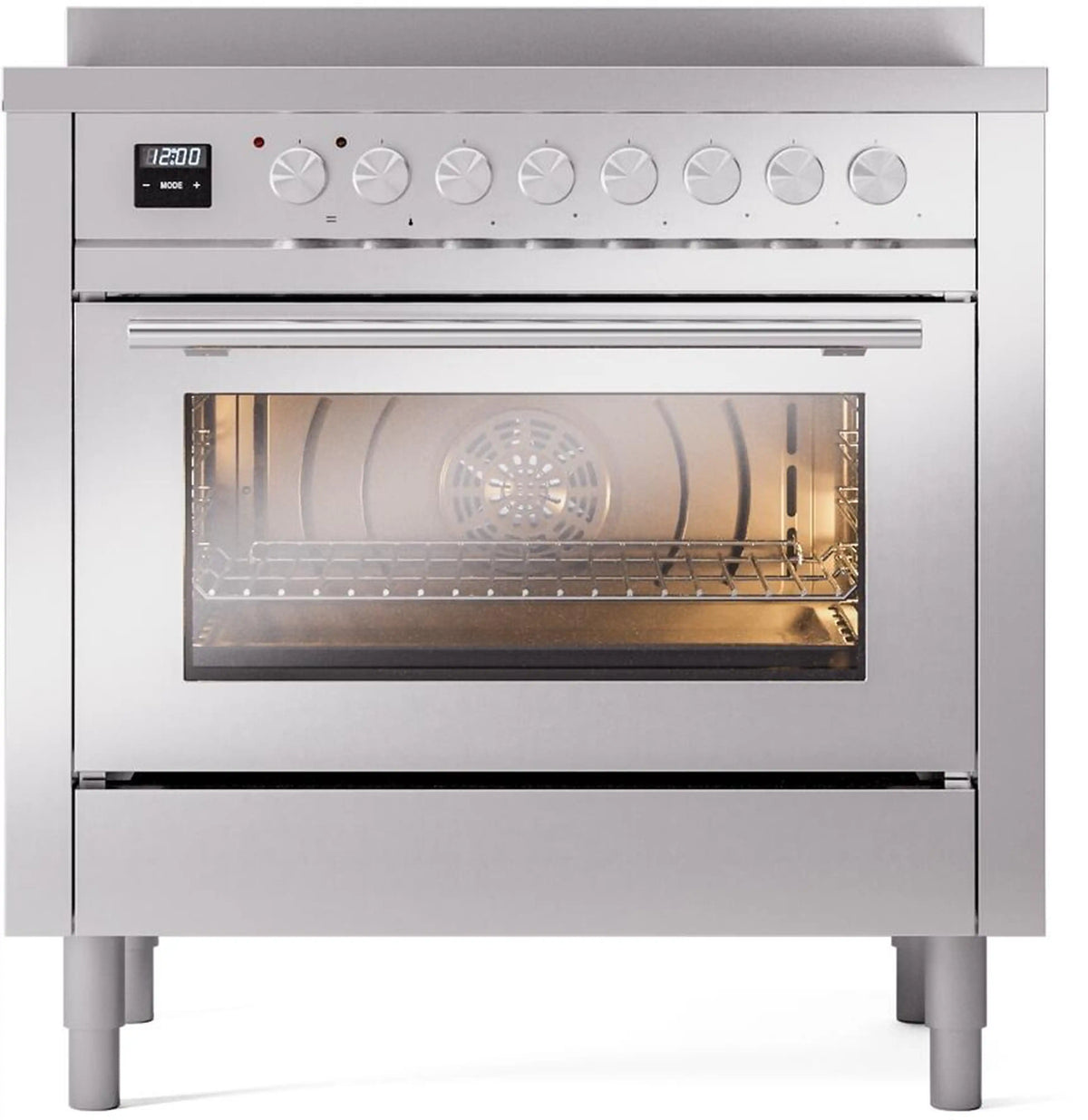 ILVE Professional Plus II 36-Inch Induction Range, Stainless Steel (UPI366WMPSS)