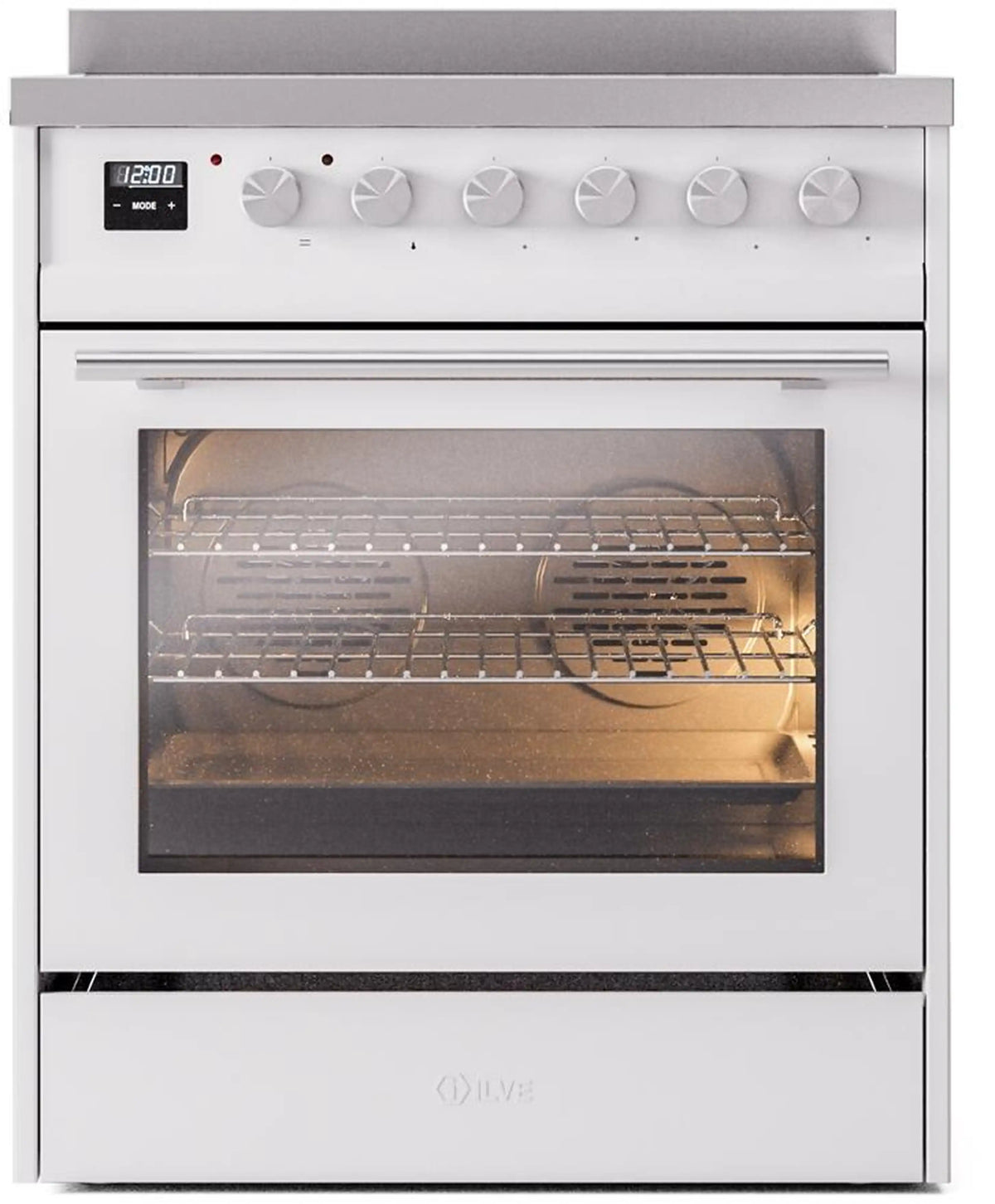 ILVE Professional Plus II 30-Inch Induction Range, White (UPI304WMPWH)