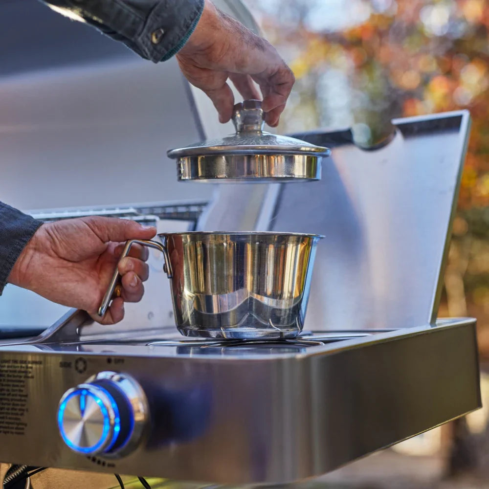 Monument Grills Classic 77352 Series Propane Gas Grill, 6 Burners, Stainless Steel