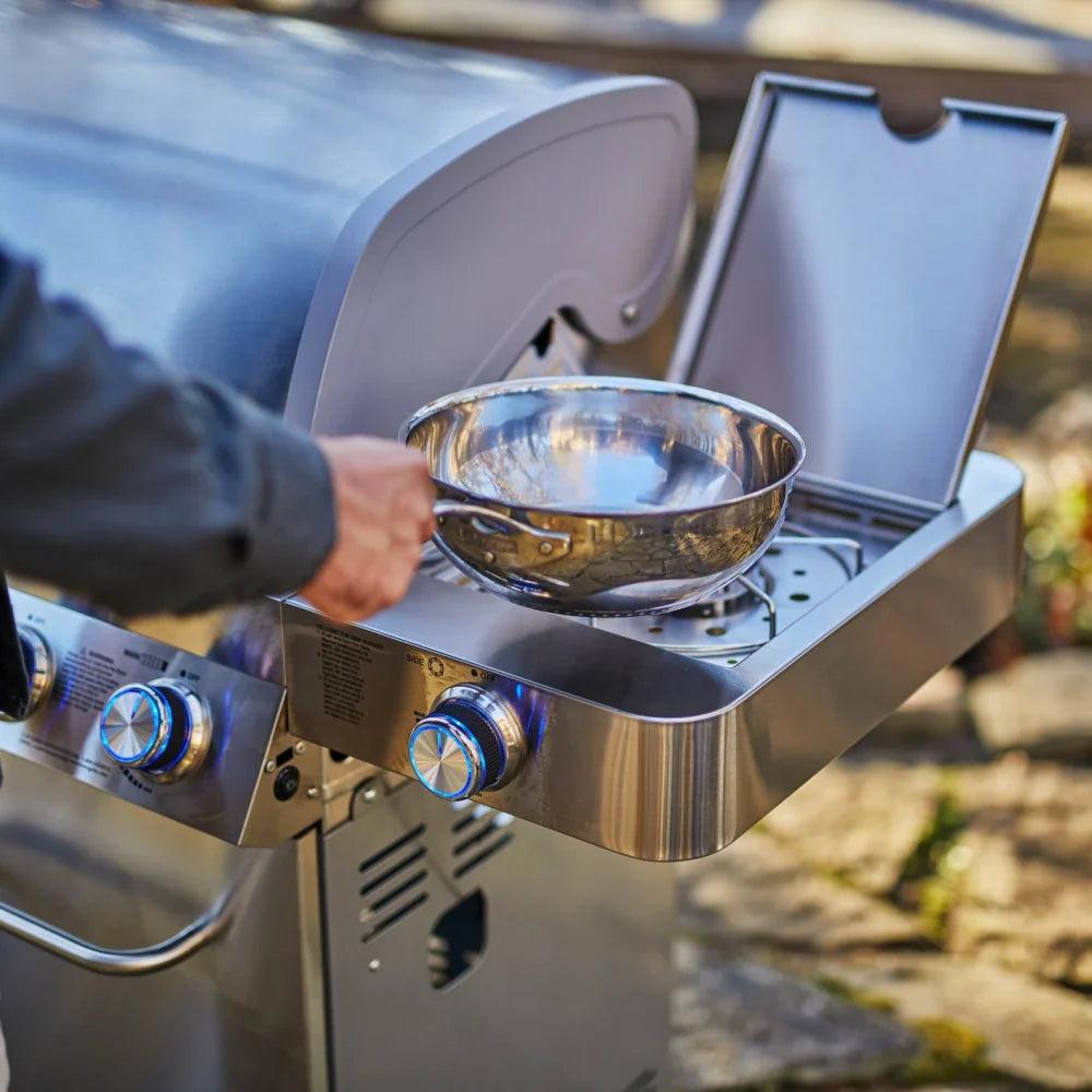 Monument Grills Classic 77352 Series Propane Gas Grill, 6 Burners, Stainless Steel