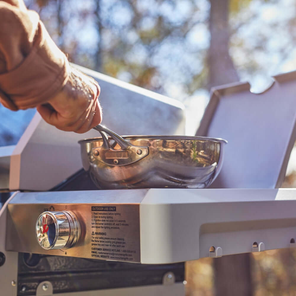 Monument Grills Mesa 415BZ Series Propane Gas Grill, 4 Burners, Stainless Steel