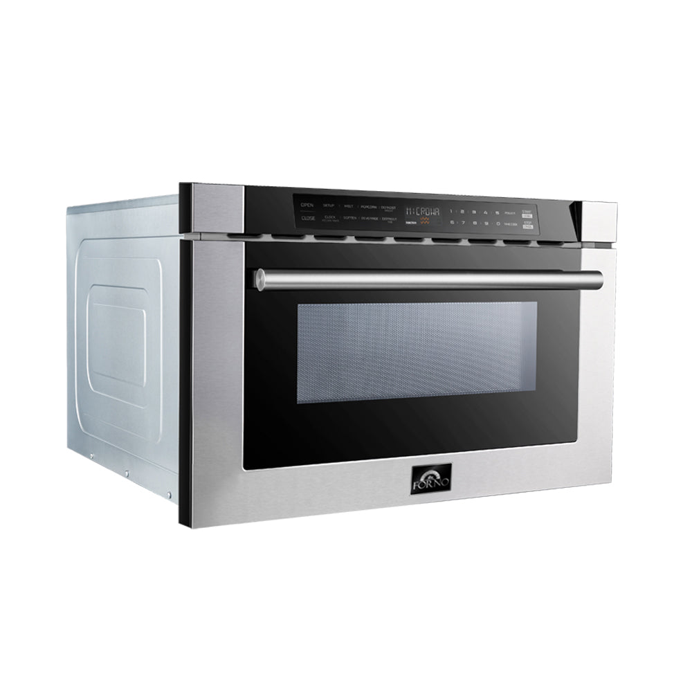 Forno 24-Inch Microwave Drawer, 1.2 Cu. Ft., Stainless Steel (FMWDR3000-24)