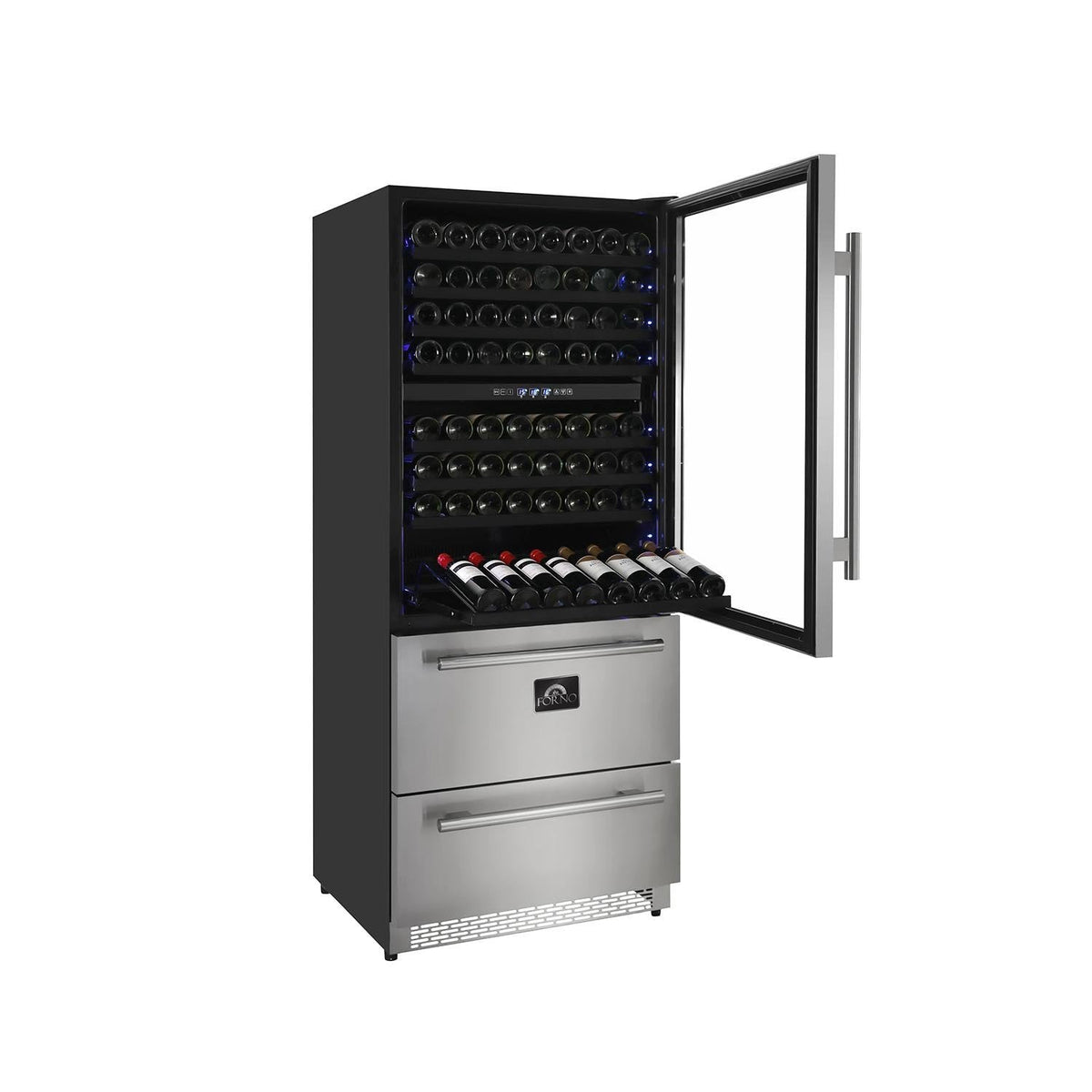 Forno 30-Inch Dual Zone Wine Cooler/Refrigerator Drawer (FWCDR6661-30S)