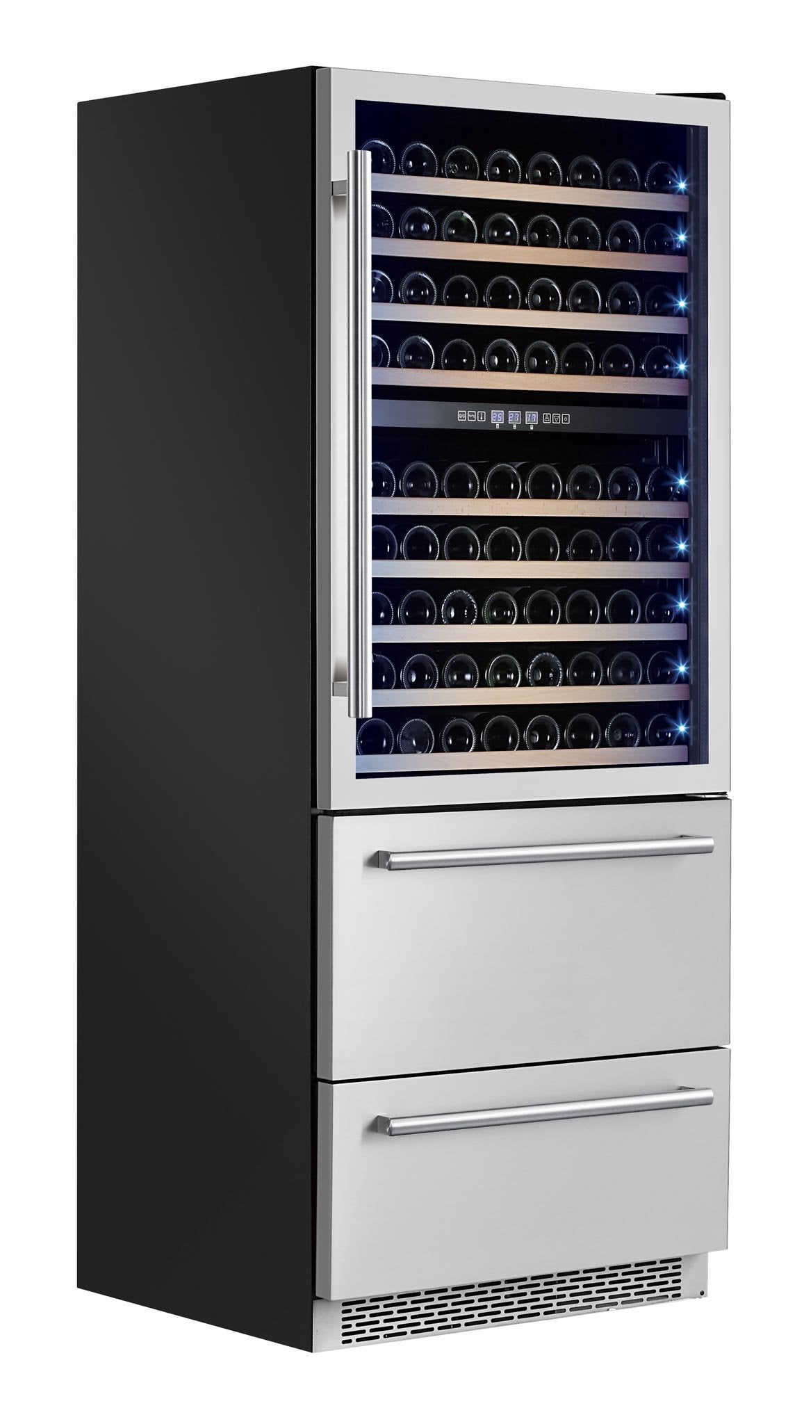 Forno 30-Inch Dual Zone Wine Cooler/Refrigerator Drawer (FWCDR6661-30S)