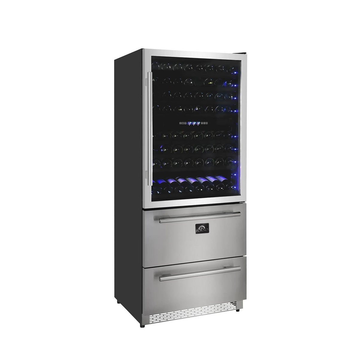 Forno 30-Inch Dual Zone Wine Cooler/Refrigerator Drawer (FWCDR6661-30S)