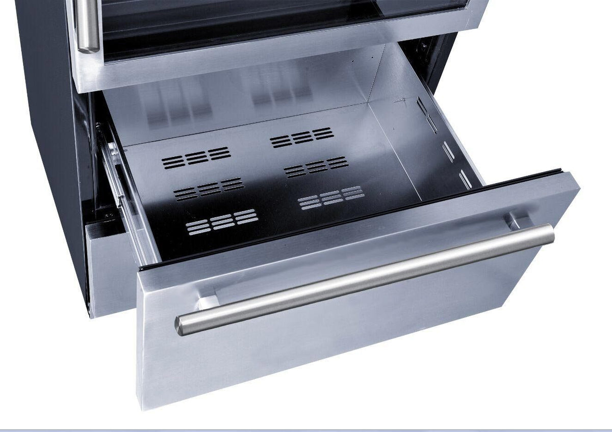 Forno 30-Inch Dual Zone Wine Cooler/Refrigerator Drawer (FWCDR6661-30S)