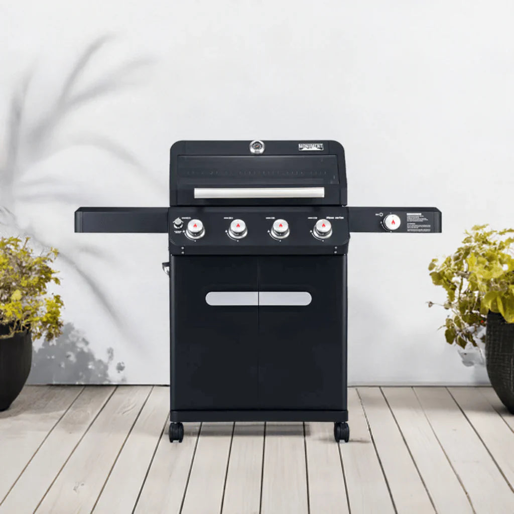 Monument Grills Mesa 425 Series Propane Gas Grill, 4 Burners, Black