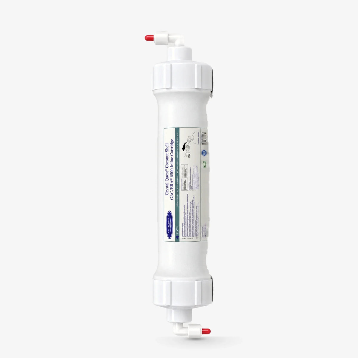 Crystal Quest Inline GAC Filter Cartridge, Coconut Shell Carbon, 0.5 GPM