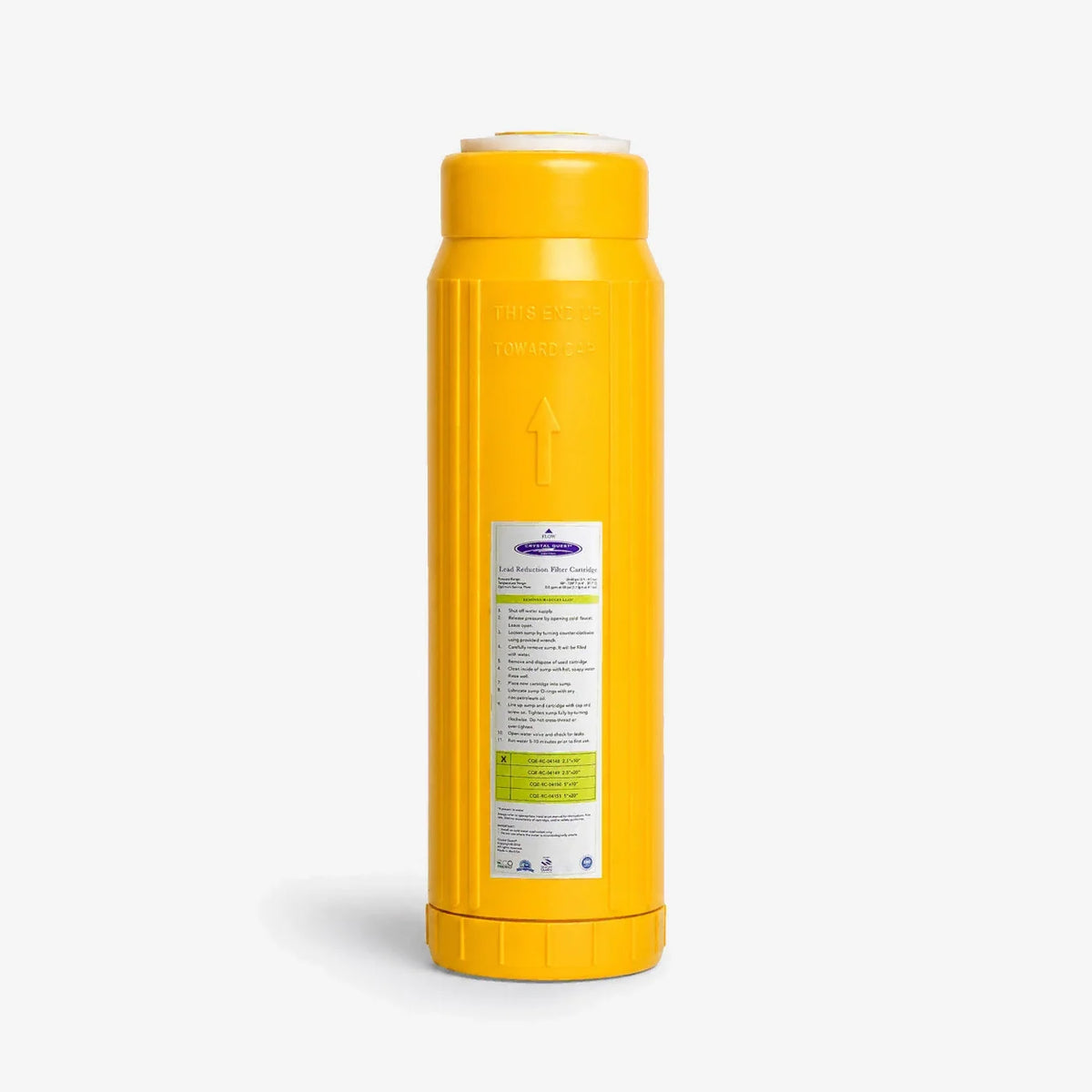 Crystal Quest Lead Filter Replacement Cartridge, 0.5 to 6 GPM