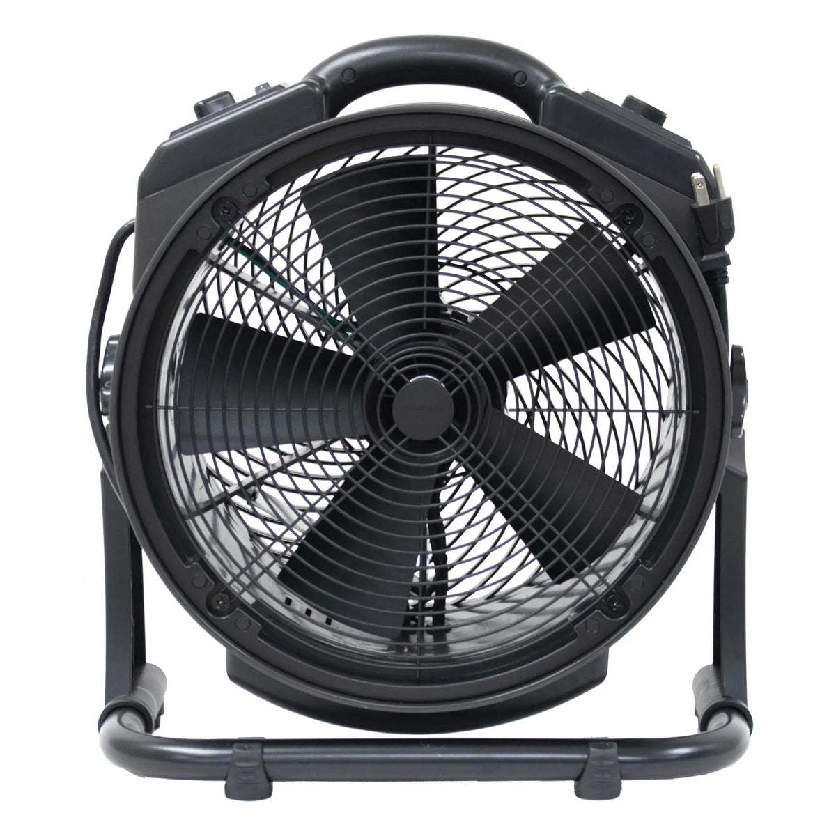 XPOWER cordless axial air mover with ozone generator M-25B - back view