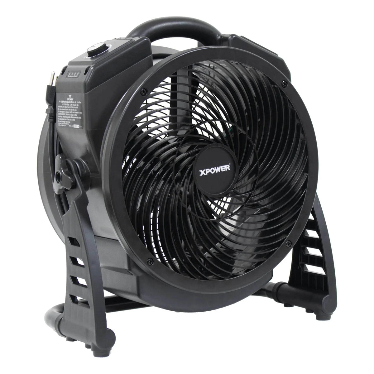 XPOWER cordless axial air mover with ozone generator M-25B - main view