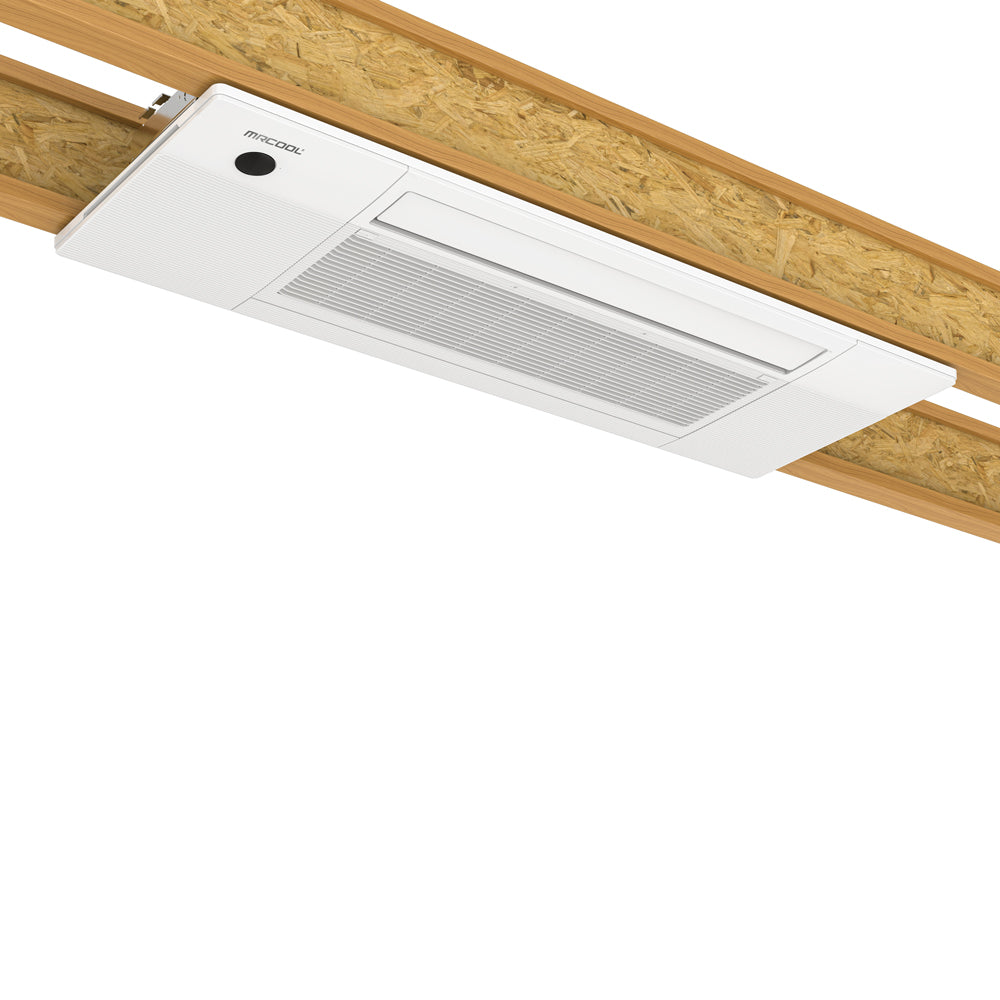 MRCOOL DIY 5th Gen E Star Single Zone 18,000 BTU Ceiling Cassette Mini Split Complete System, 230V, 25 Ft. Line Set (DIY-18-HP-CM-230D25-O)