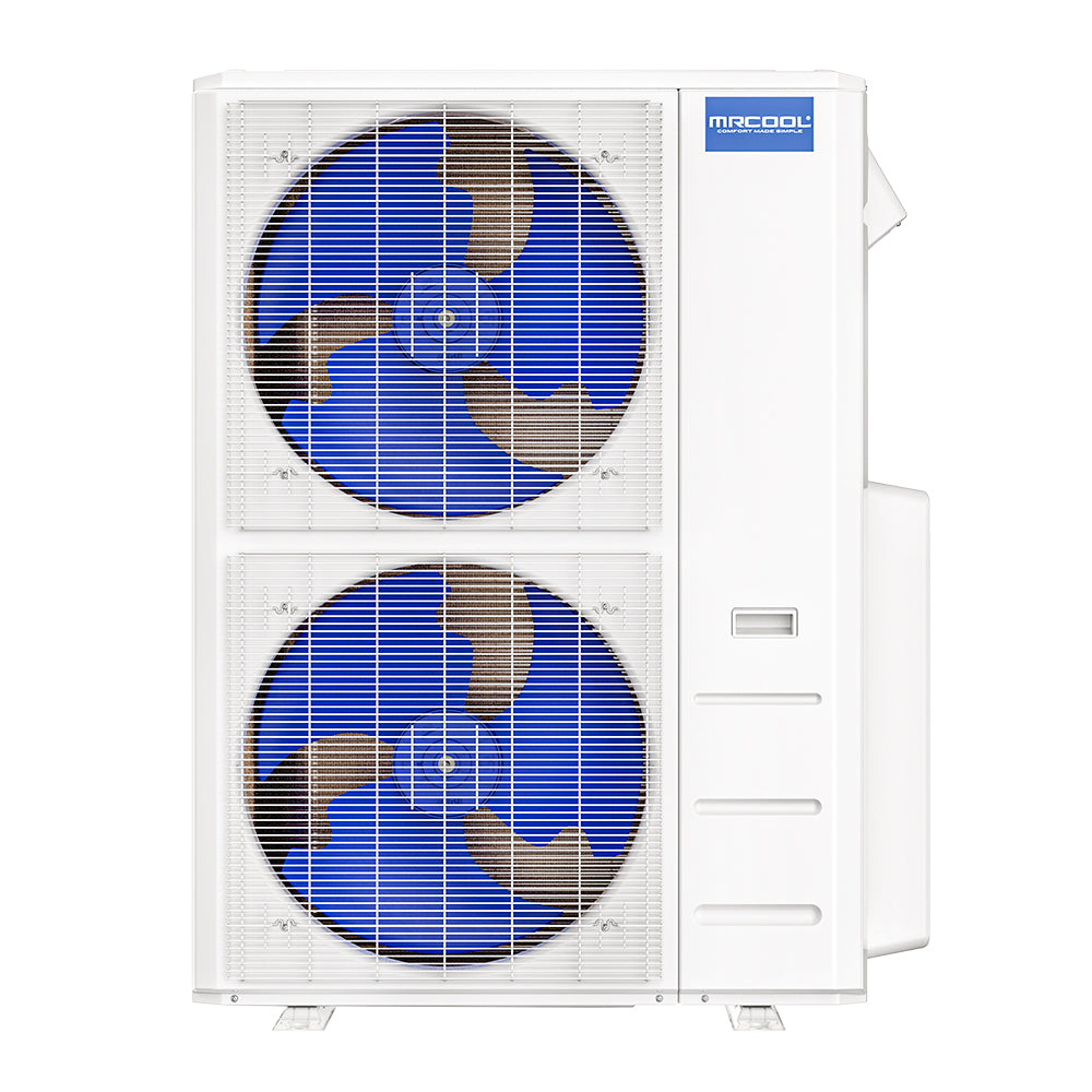 MRCOOL DIY Hybrid Central Split System - 2-Zone 55K BTU Condenser with 36K Ducted Air Handler and 18K Wall Mounted Air Handler