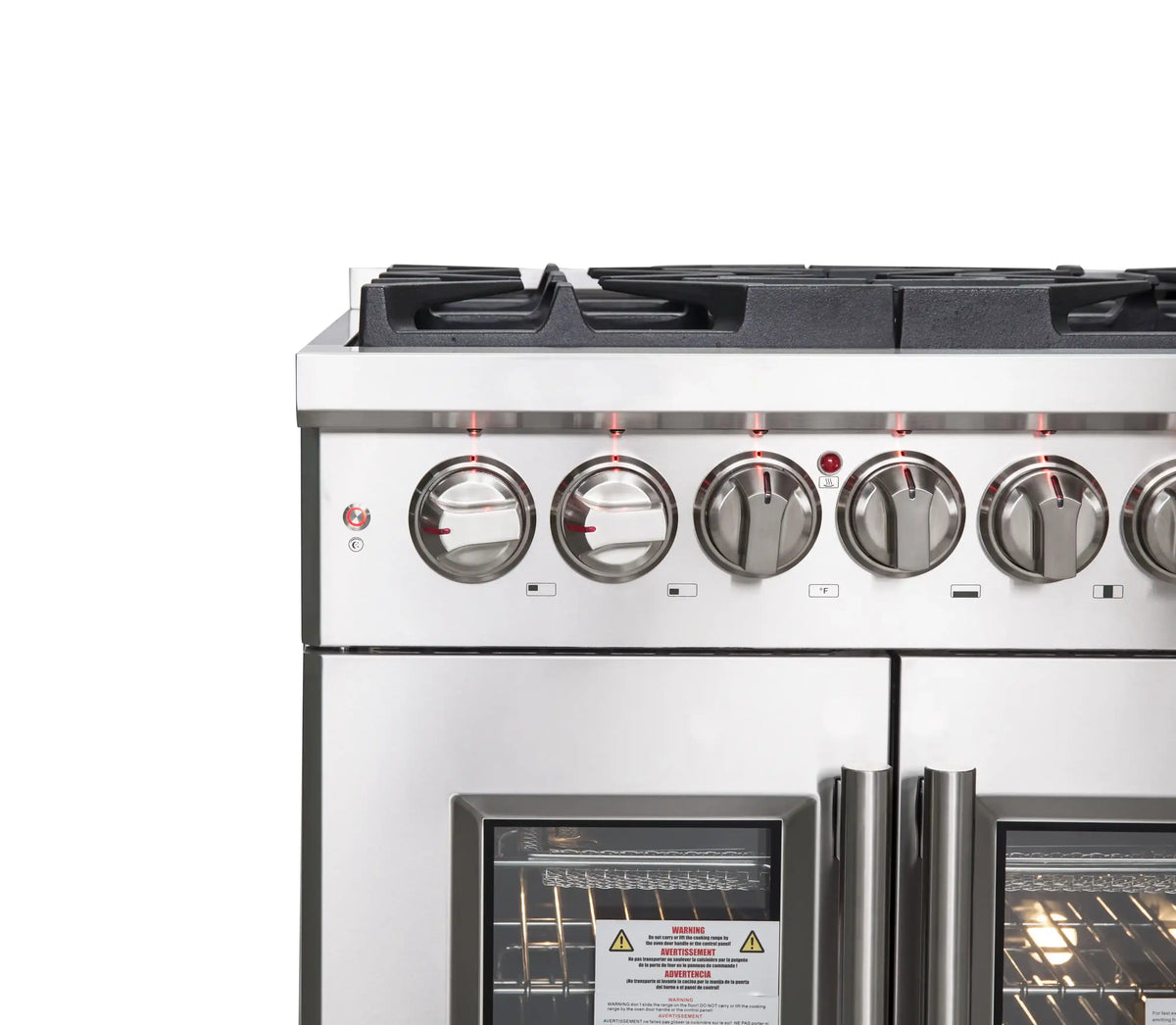 Forno Massimo 30-Inch Freestanding French Door Dual Fuel Range, Stainless Steel (FFSGS6325-30)
