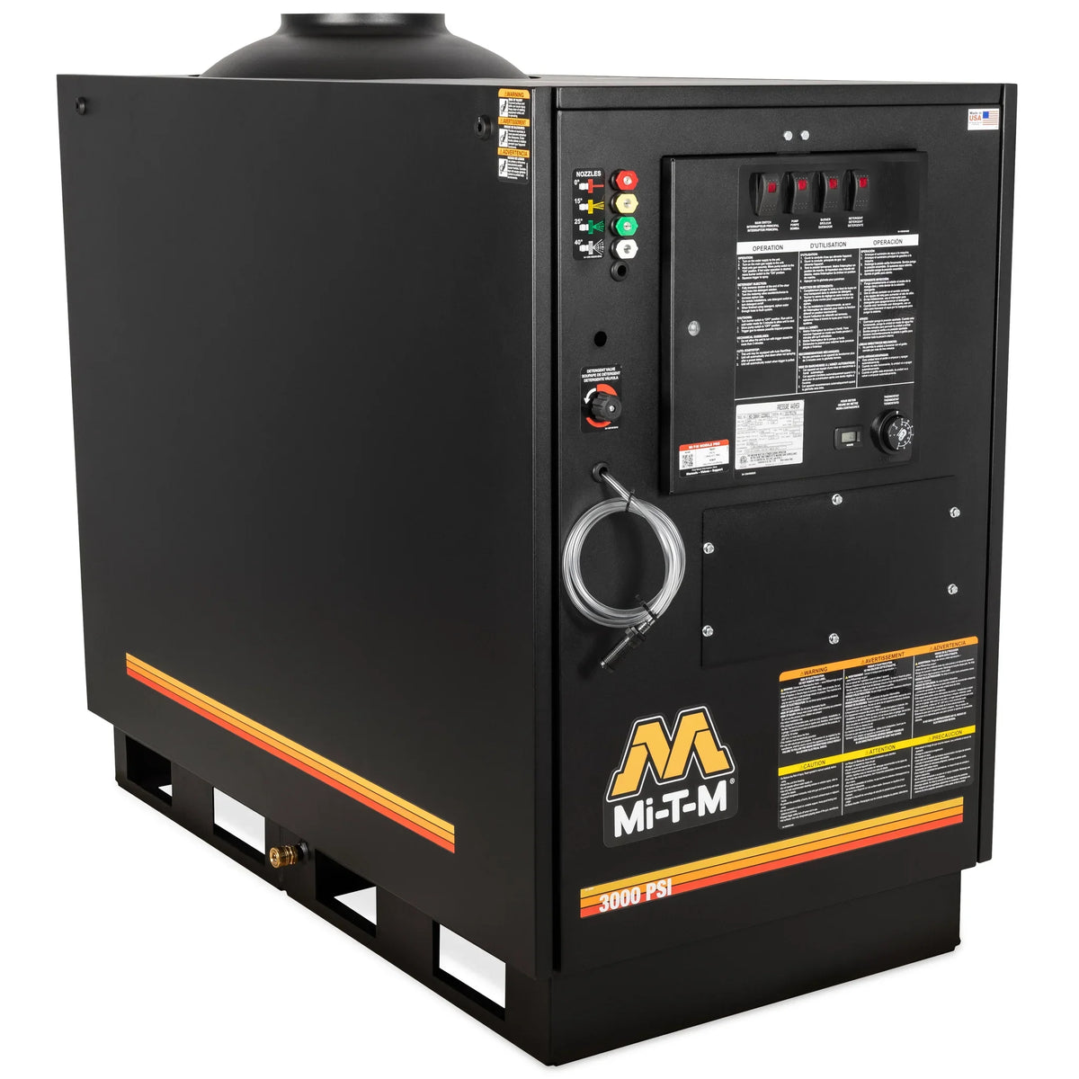 Mi-T-M natural gas hot water pressure washer HG-3004-1208 208V 1-phase - product view