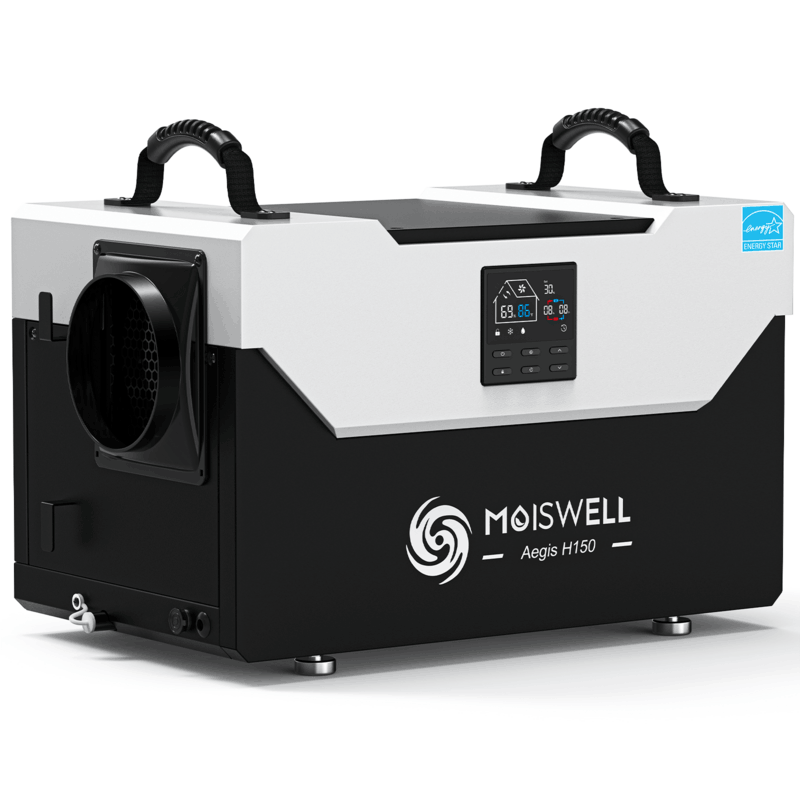 Moiswell Aegis commercial crawl space dehumidifier H150 - front view