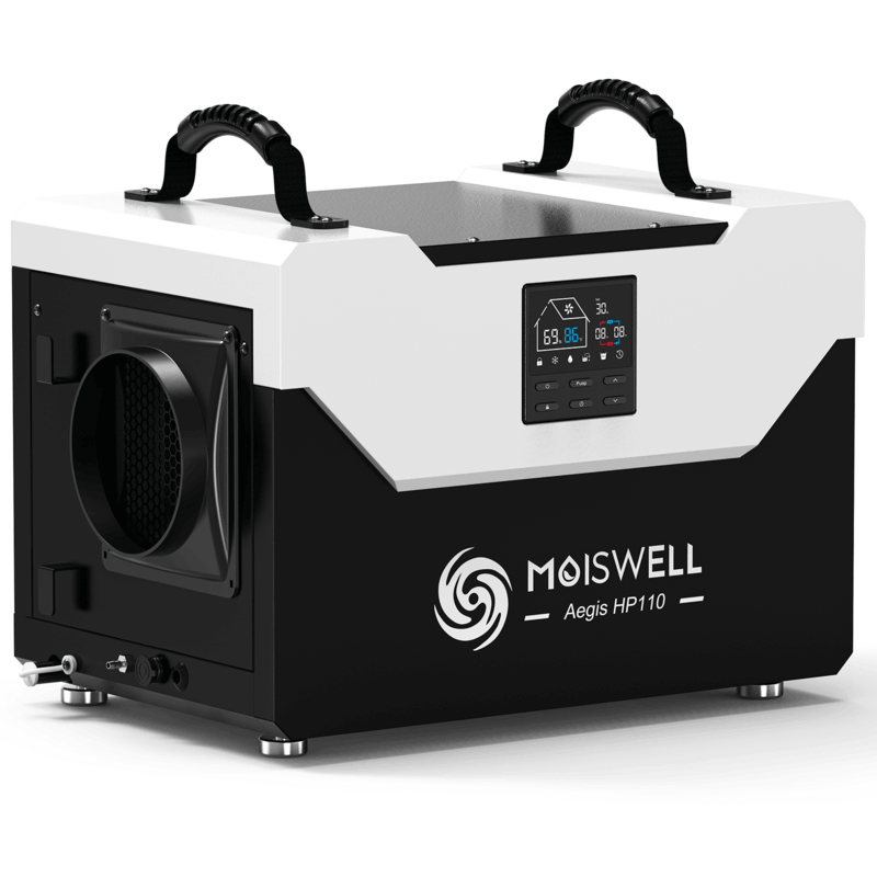 Moiswell Aegis commercial crawl space dehumidifier HP110 - front view