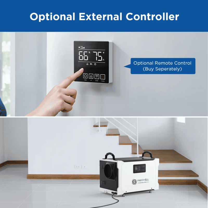 Moiswell Defender crawl space dehumidifier MP145 - optional remote controller