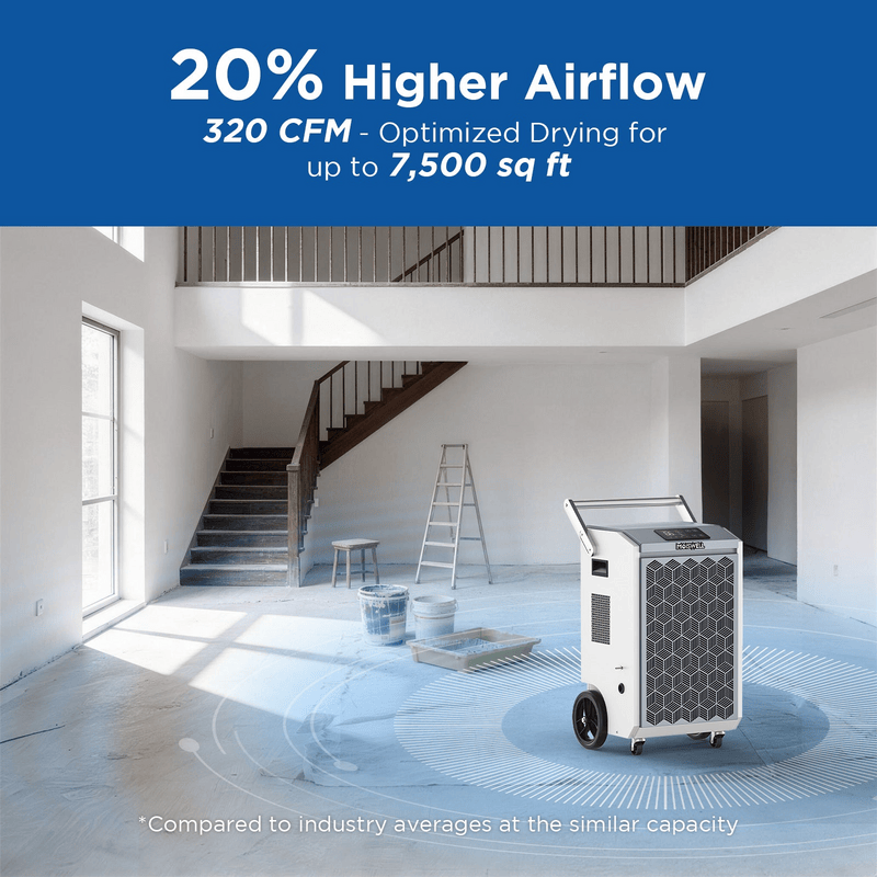 Moiswell Pioneer commercial dehumidifier Pioneer-XII - 320 CFM airflow