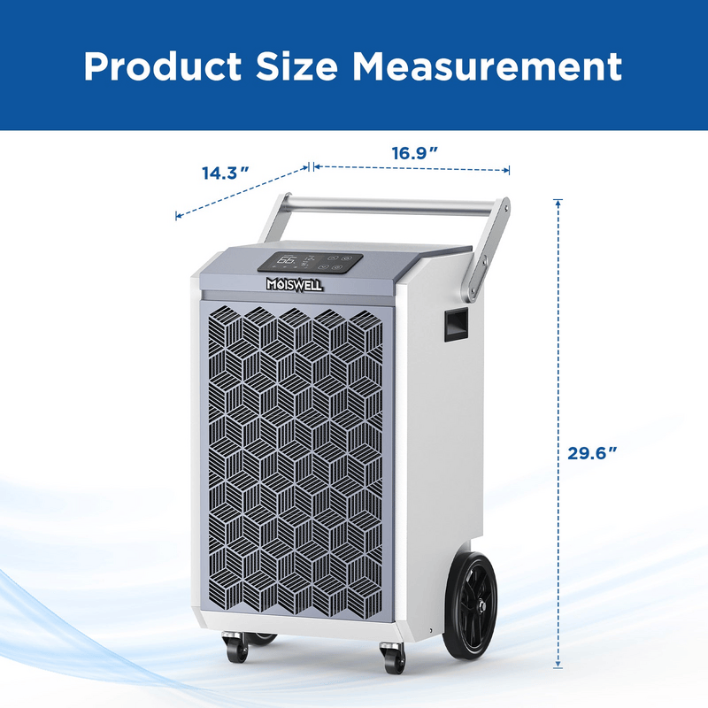 Moiswell Pioneer commercial dehumidifier Pioneer-XII - product dimensions