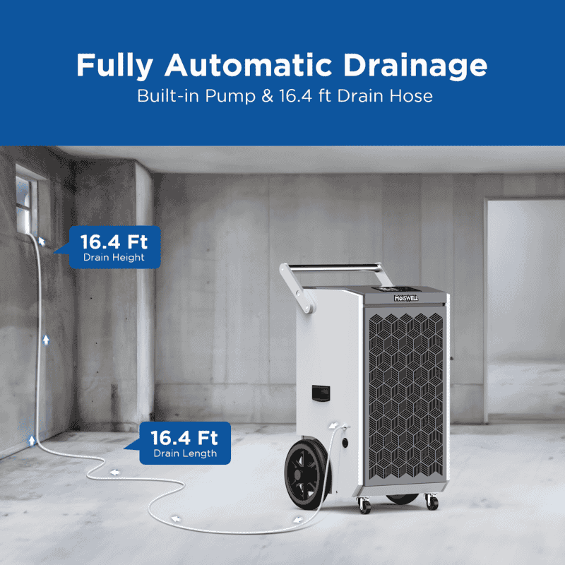 Moiswell Pioneer commercial dehumidifier Pioneer-XIII - built-in pump drainage