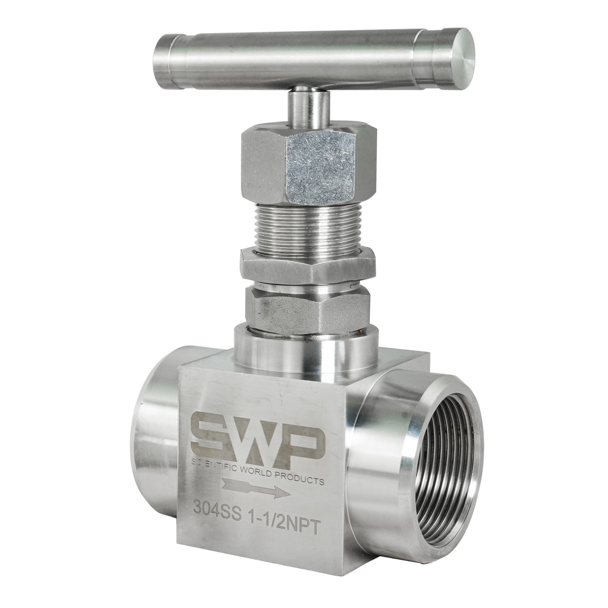 Crystal Quest Needle Valve, 1/4 Inch to 2 Inch Sizes