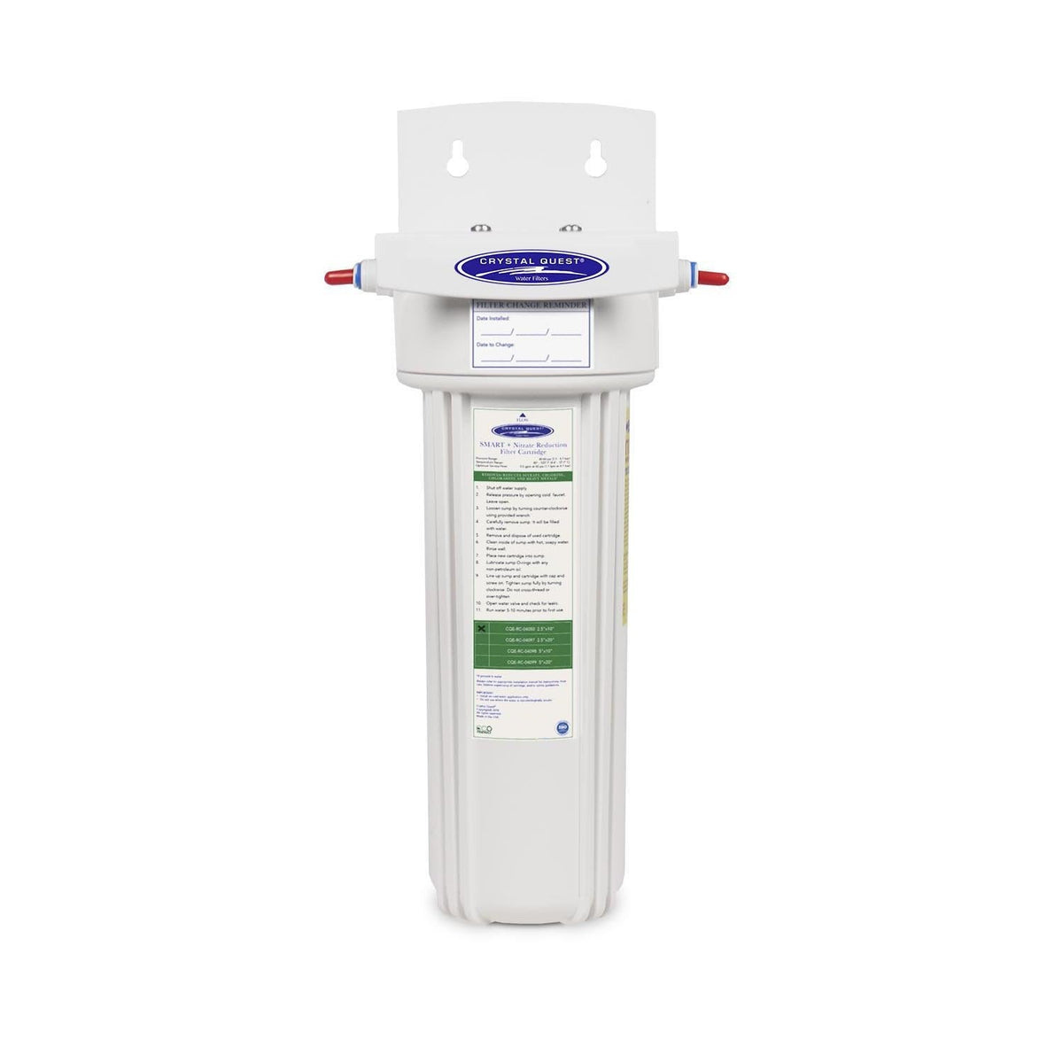 Crystal Quest Nitrate Removal + SMART Refrigerator / In-Line Water Filter System (CQE-RF-00707)