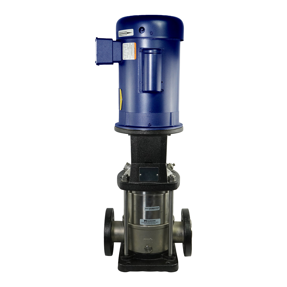 Crystal Quest Vertical Booster Pump, Up to 45 GPM, 3 HP Three-Phase (NV45B4FE3T)