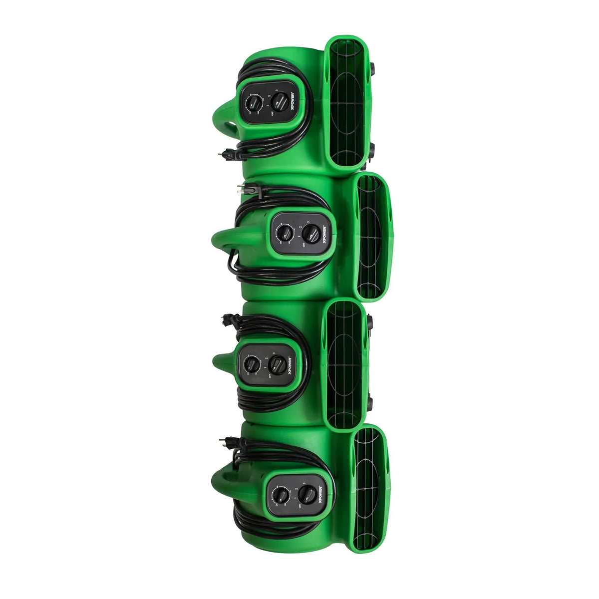 XPOWER compact air mover P-230AT - green, stacked units