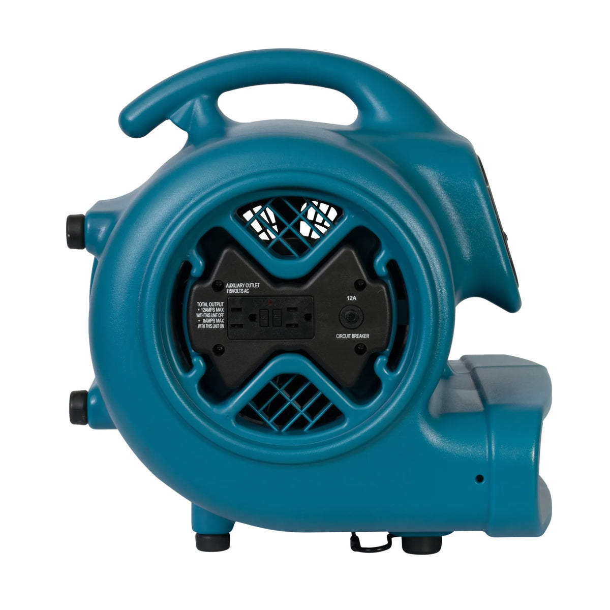 XPOWER blue GFCI air mover P-600A - left side view