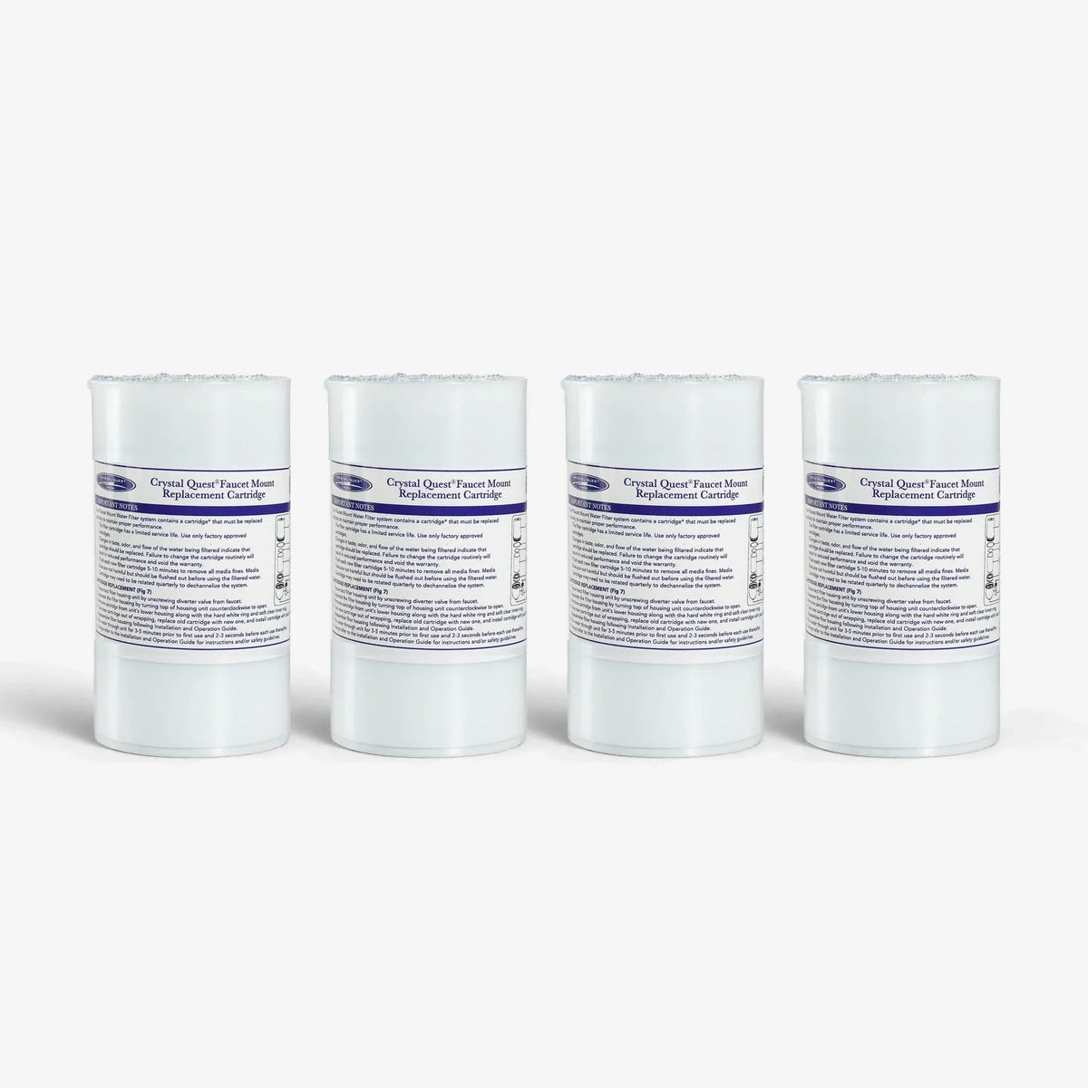 Crystal Quest Faucet Mount Filter Cartridge, 6 Stage Replacement